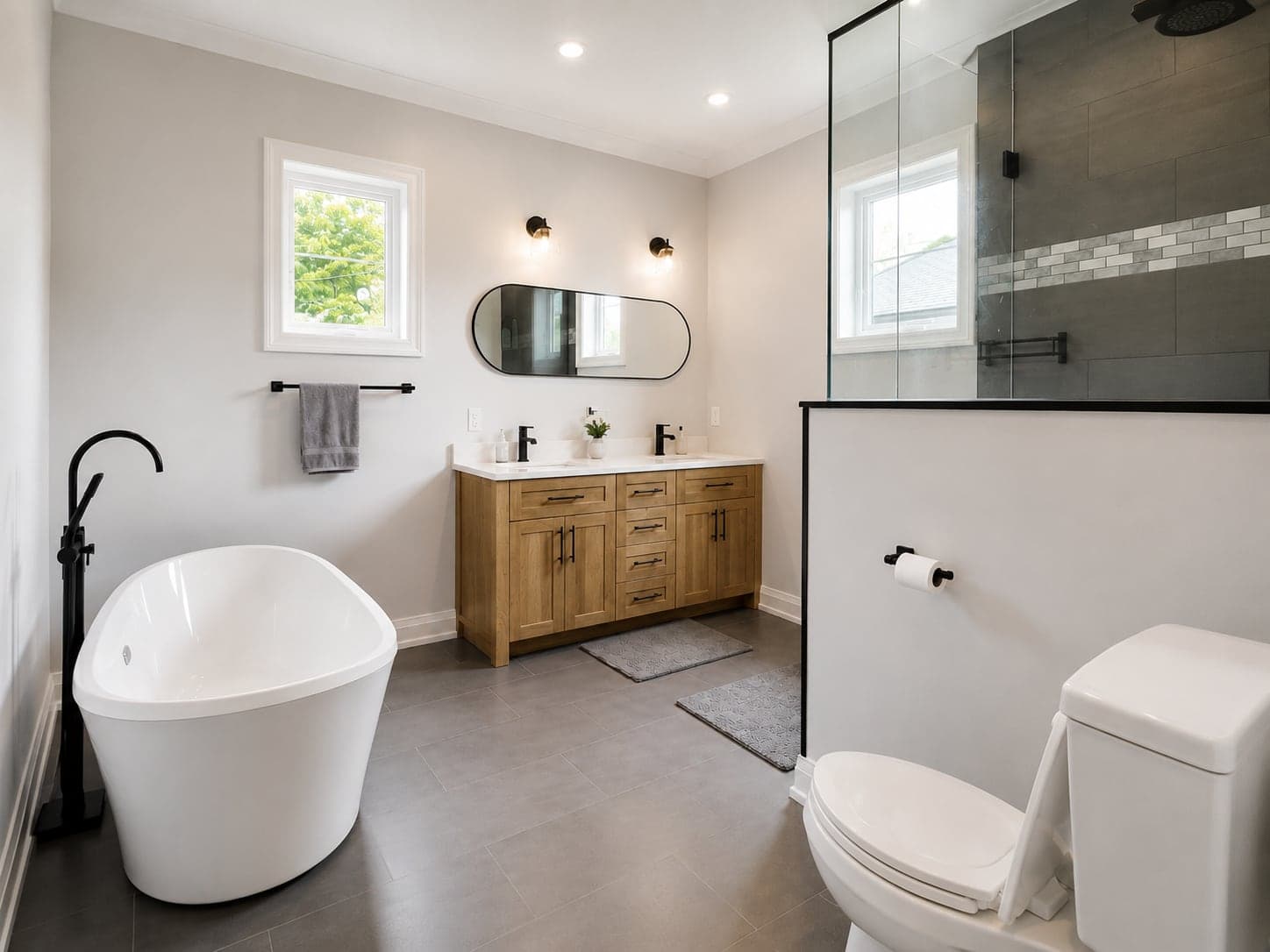 Finished bathroom renovation