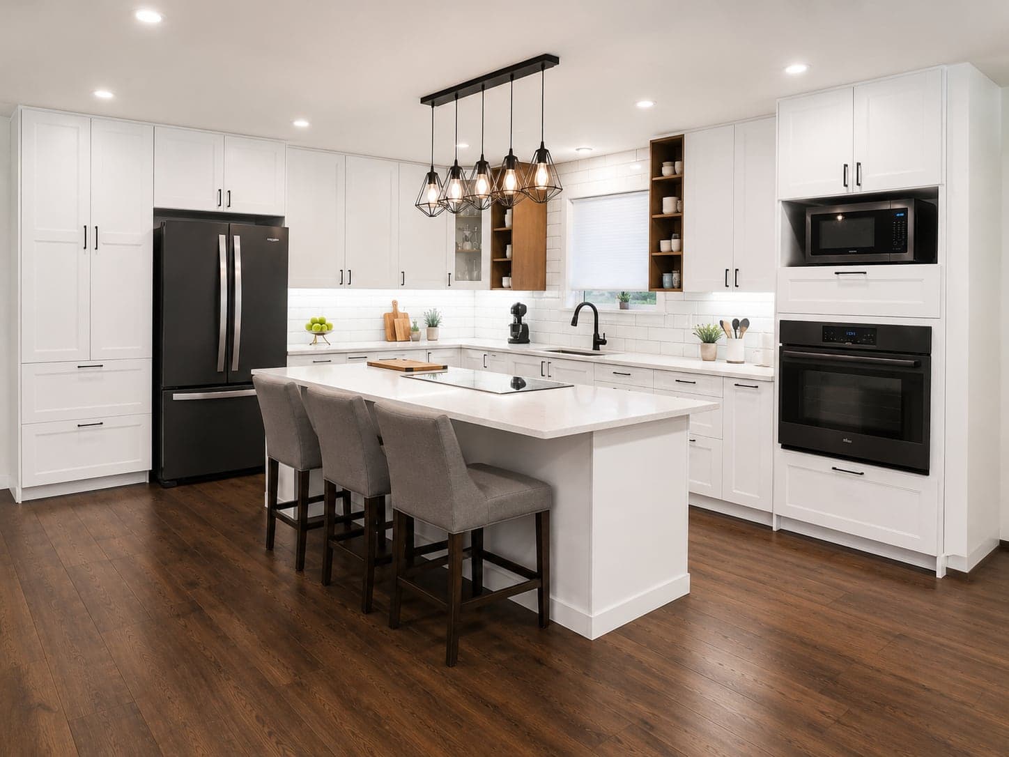Bright finished kitchen renovation